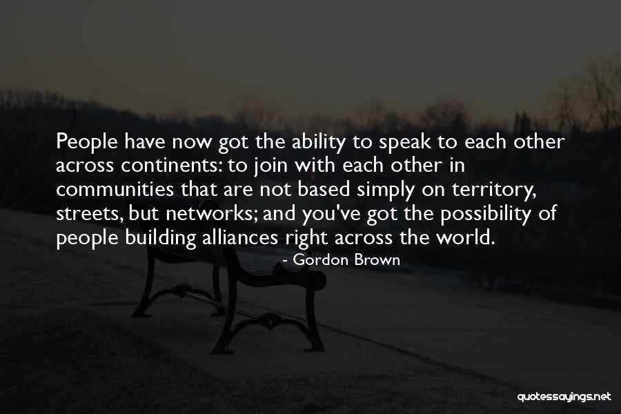 Communities To Join Quotes By Gordon Brown Communities To Join Quotes By Gordon Brown