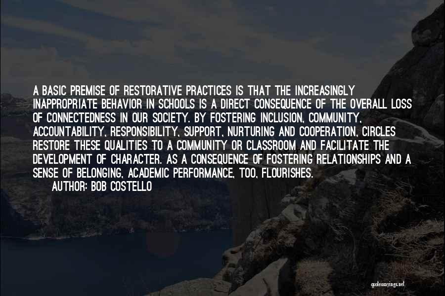 Community And Belonging Quotes By Bob Costello