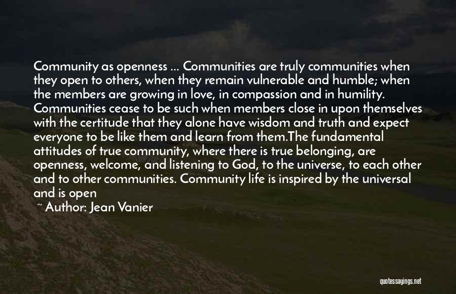 Community And Belonging Quotes By Jean Vanier