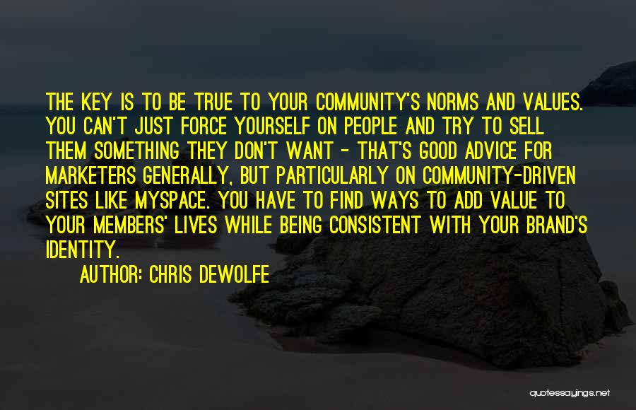 Community And Business Quotes By Chris DeWolfe