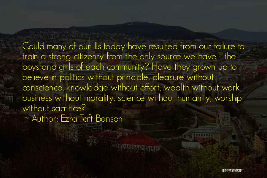 Community And Business Quotes By Ezra Taft Benson