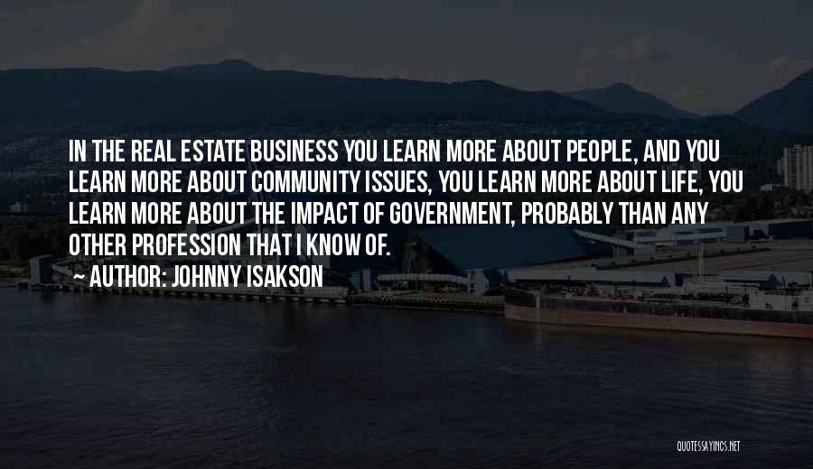 Community And Business Quotes By Johnny Isakson