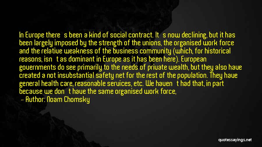 Community And Business Quotes By Noam Chomsky