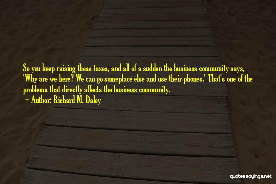 Community And Business Quotes By Richard M. Daley