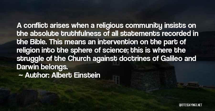 Community And Church Quotes By Albert Einstein