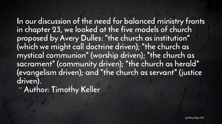 Community And Church Quotes By Timothy Keller