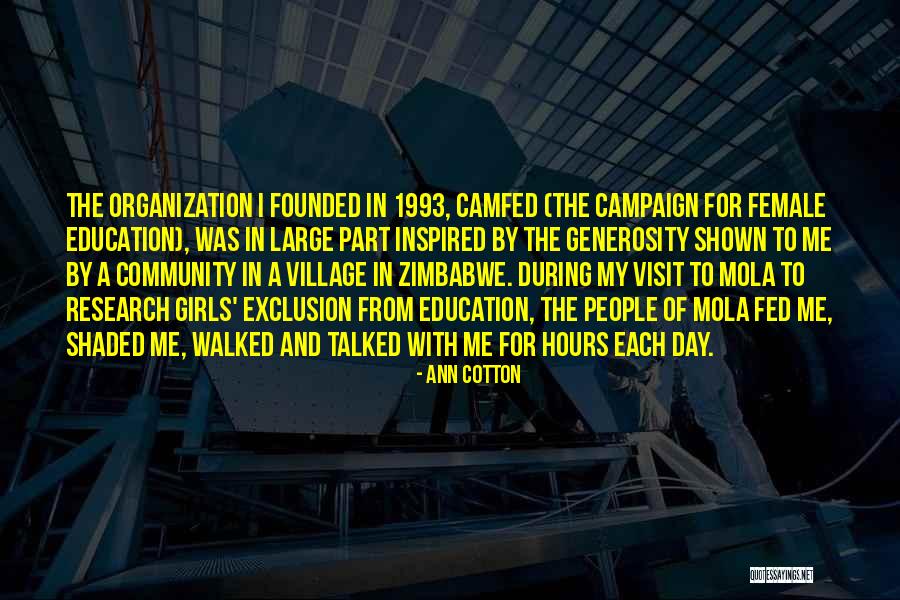 Community And Education Quotes By Ann Cotton Community And Education Quotes By Ann Cotton