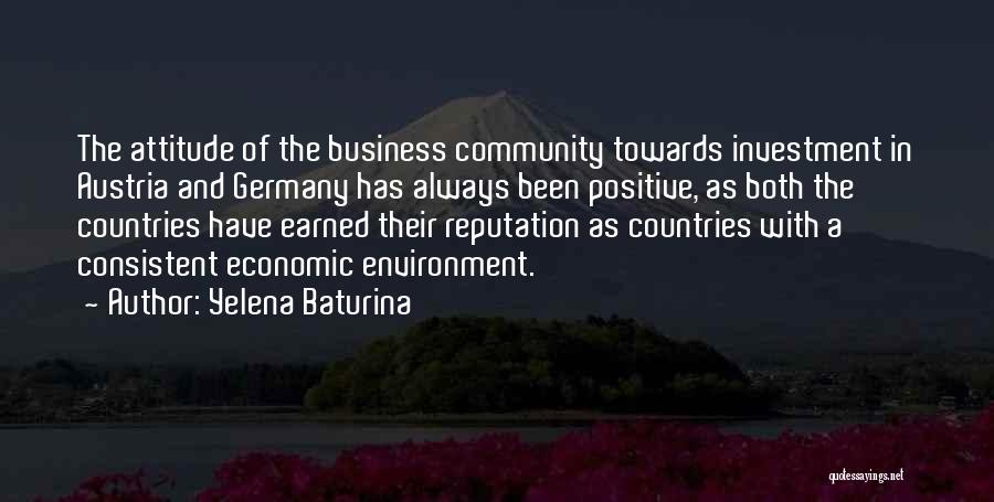 Community And Environment Quotes By Yelena Baturina