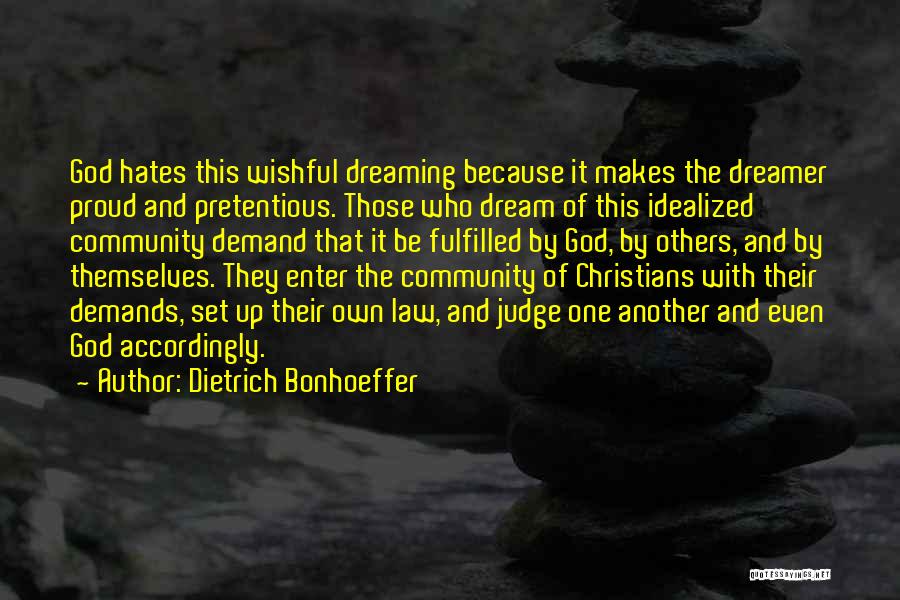 Community And Quotes By Dietrich Bonhoeffer