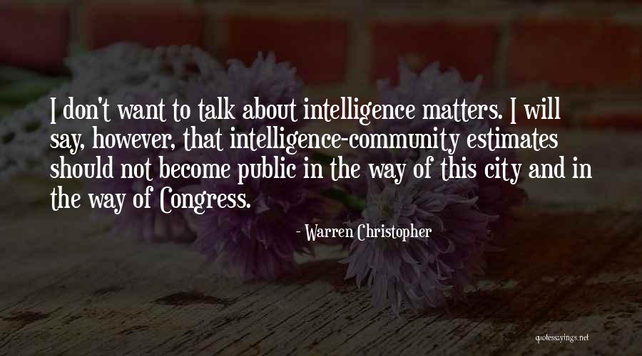 Community And Quotes By Warren Christopher