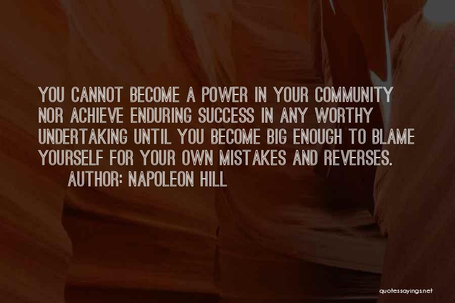 Community And Success Quotes By Napoleon Hill