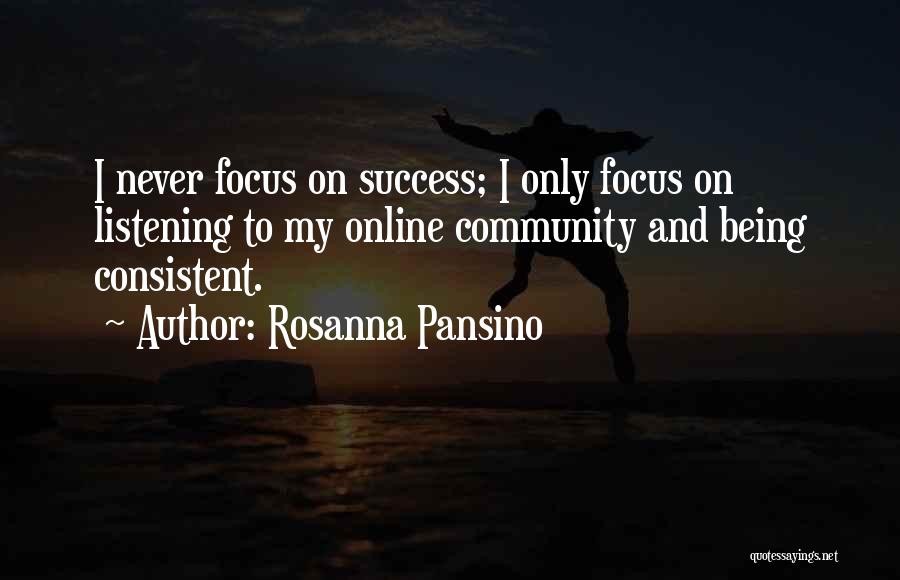 Community And Success Quotes By Rosanna Pansino