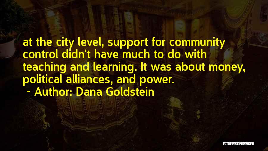 Community And Support Quotes By Dana Goldstein
