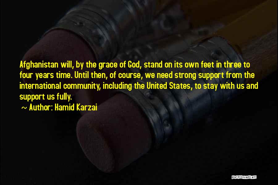 Community And Support Quotes By Hamid Karzai