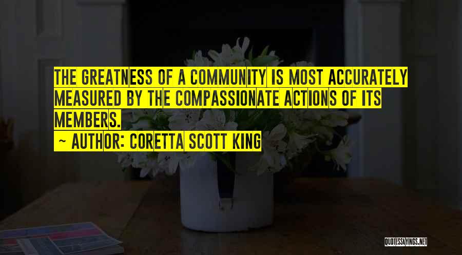 Community And Teamwork Quotes By Coretta Scott King