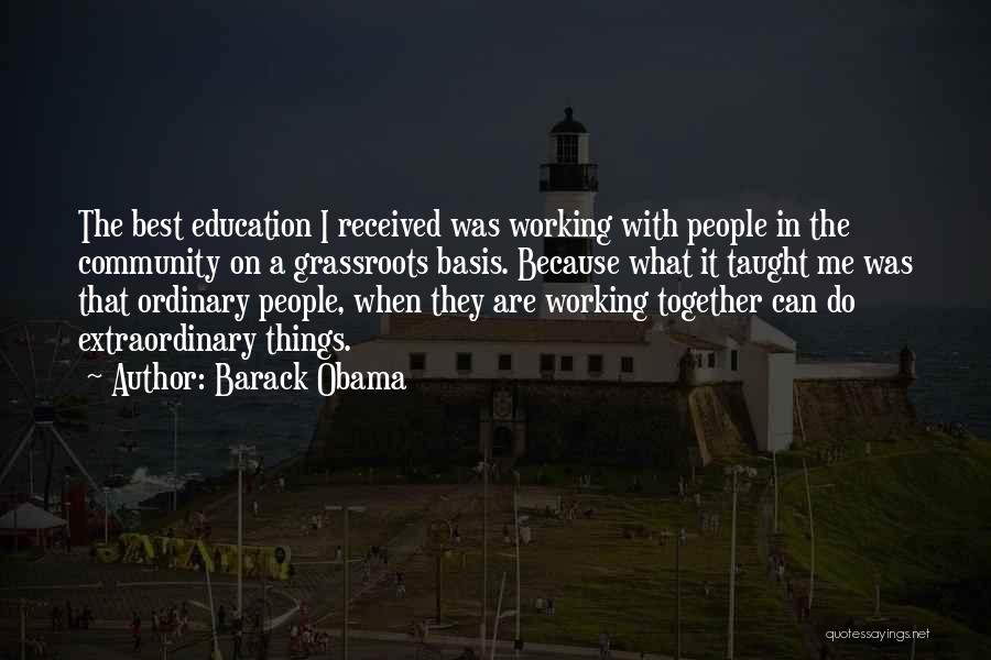 Community And Working Together Quotes By Barack Obama