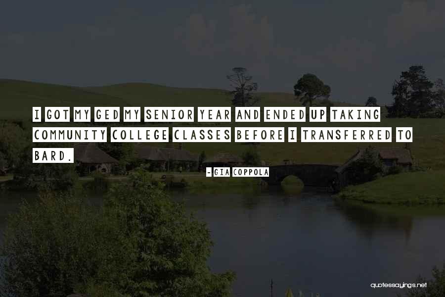 Community College Quotes By Gia Coppola