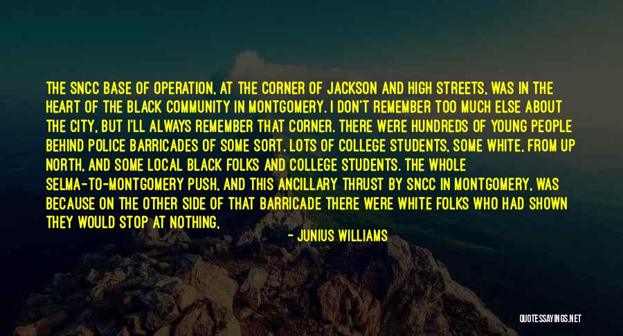 Community College Quotes By Junius Williams