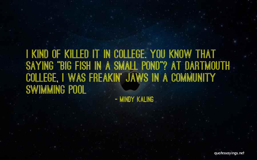 Community College Quotes By Mindy Kaling