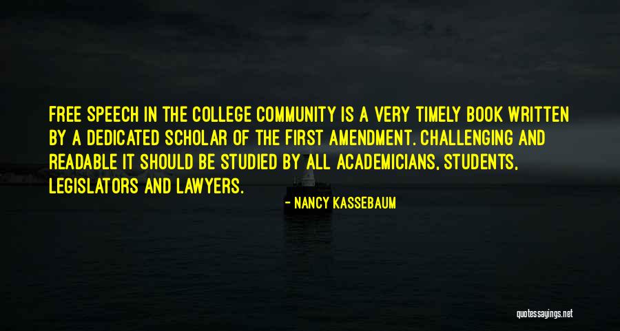 Community College Quotes By Nancy Kassebaum