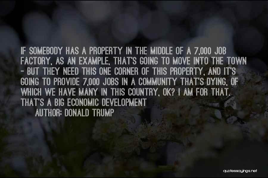 Community Economic Development Quotes By Donald Trump