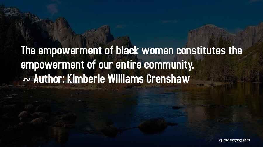 Community Empowerment Quotes By Kimberle Williams Crenshaw