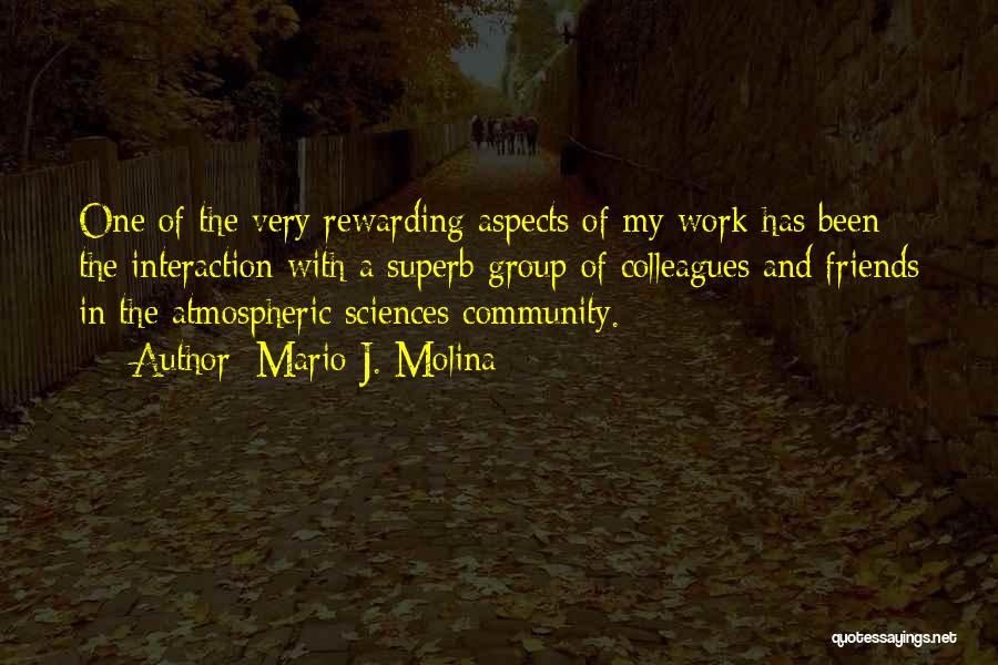 Community Interaction Quotes By Mario J. Molina