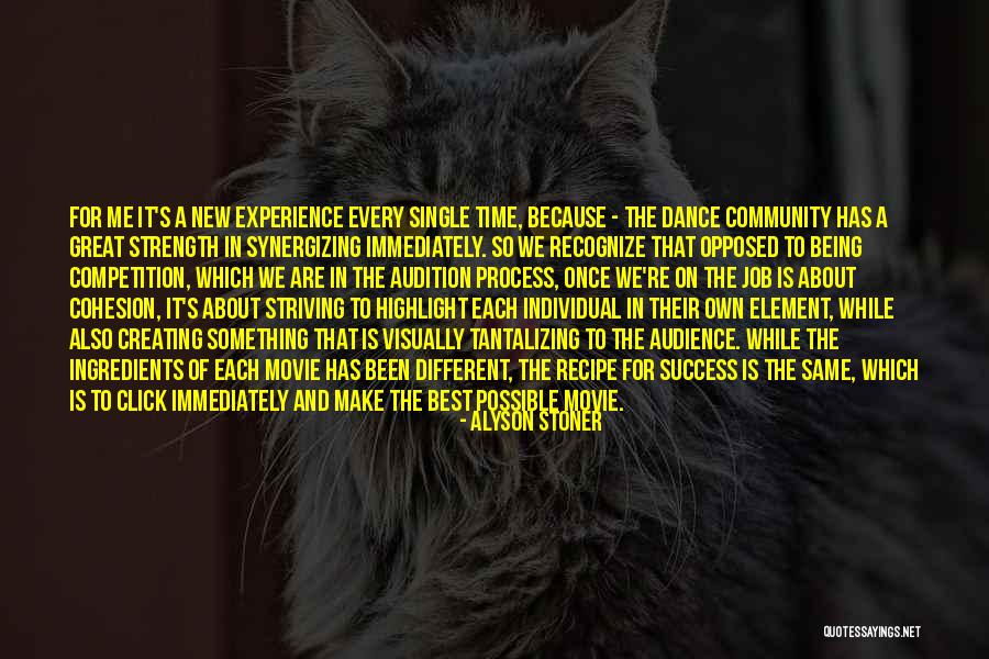 Community Not Competition Quotes By Alyson Stoner Community Not Competition Quotes By Alyson Stoner