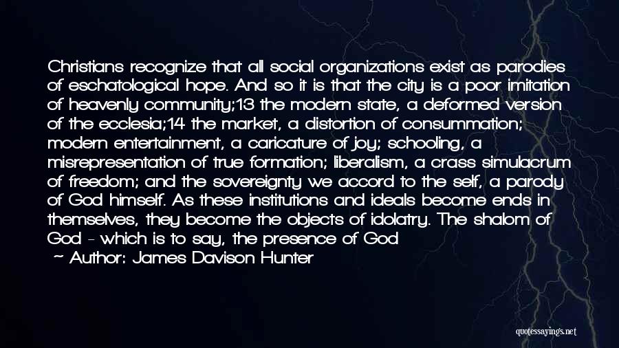 Community Organizations Quotes By James Davison Hunter