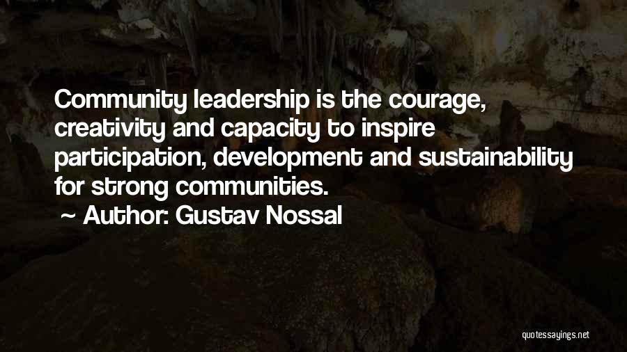 Community Participation Quotes By Gustav Nossal