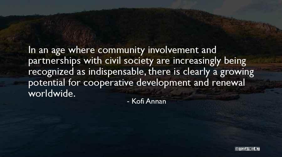Community Partnerships Quotes By Kofi Annan Community Partnerships Quotes By Kofi Annan