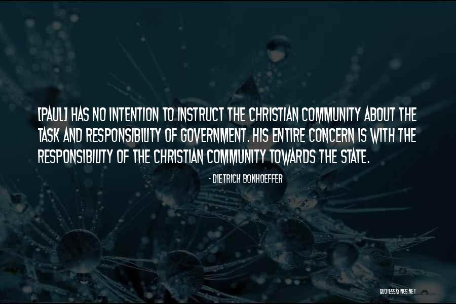 Community Responsibility Quotes By Dietrich Bonhoeffer Community Responsibility Quotes By Dietrich Bonhoeffer