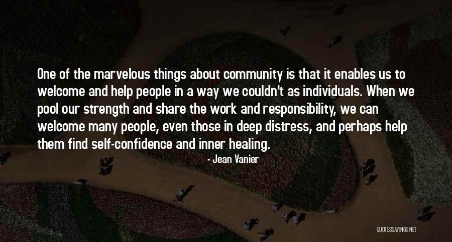 Community Responsibility Quotes By Jean Vanier Community Responsibility Quotes By Jean Vanier