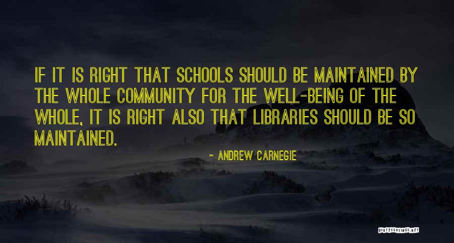 Community Schools Quotes By Andrew Carnegie