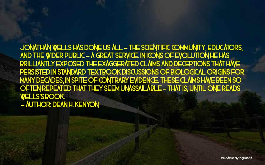 Community Service Quotes By Dean H. Kenyon