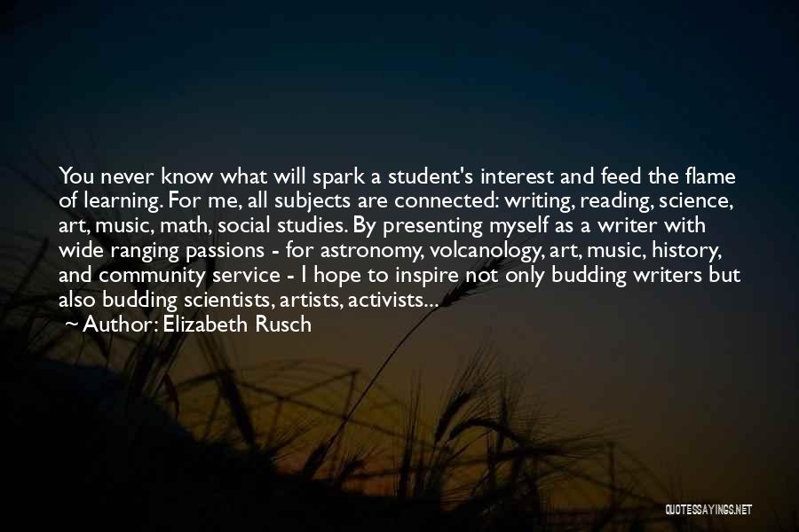 Community Service Quotes By Elizabeth Rusch