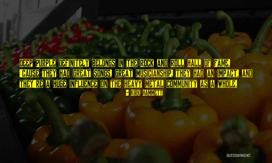Community Songs Quotes By Kirk Hammett Community Songs Quotes By Kirk Hammett
