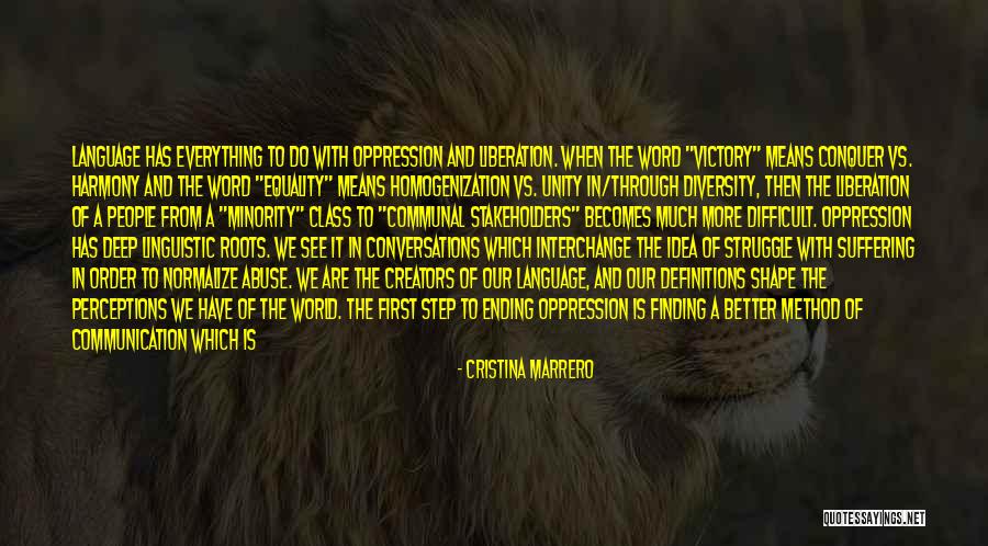 Community Unity Quotes By Cristina Marrero