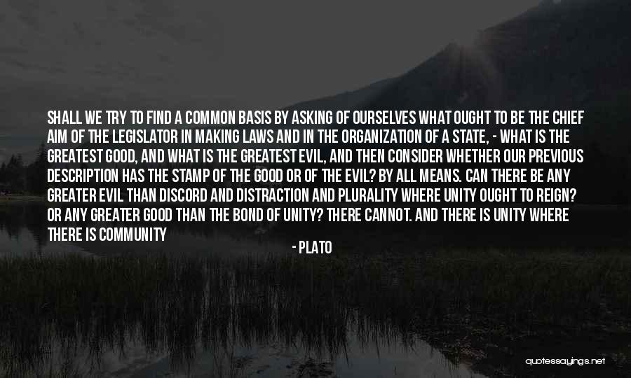 Community Unity Quotes By Plato