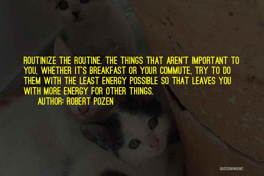 Commute Quotes By Robert Pozen