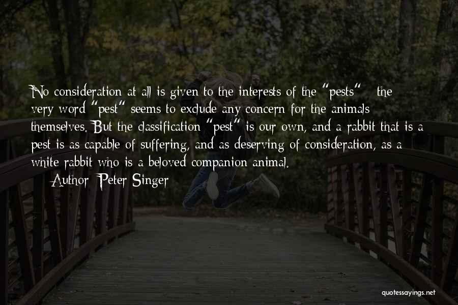 Companion Animals Quotes By Peter Singer