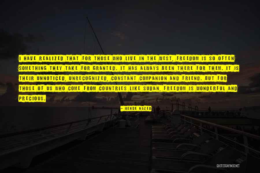 Companion Friend Quotes By Mende Nazer Companion Friend Quotes By Mende Nazer