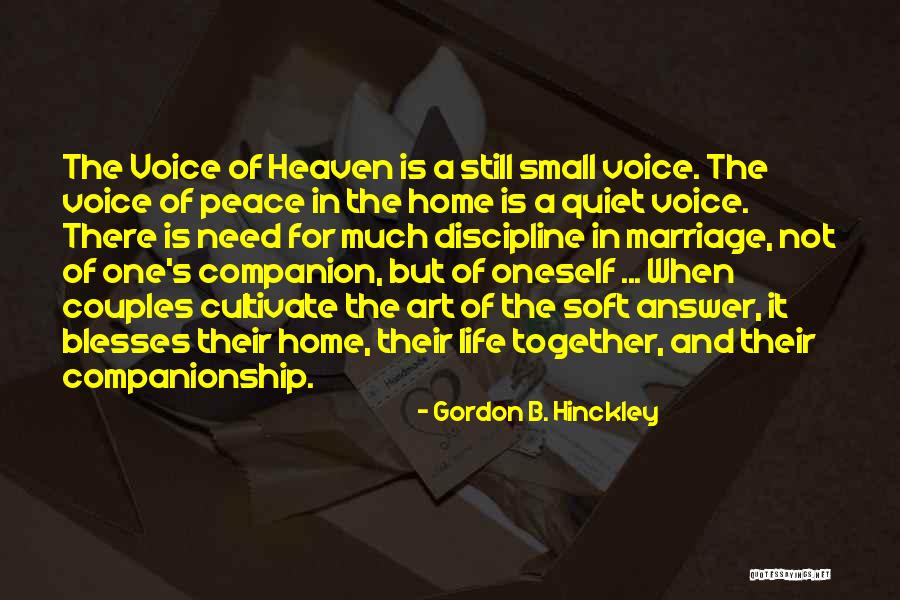 Companion In Life Quotes By Gordon B. Hinckley Companion In Life Quotes By Gordon B. Hinckley
