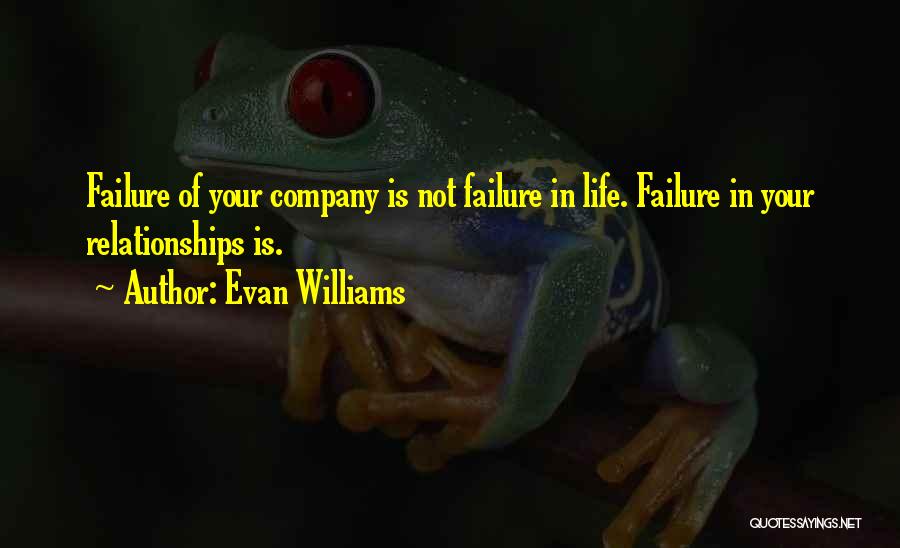 Company Failure Quotes By Evan Williams