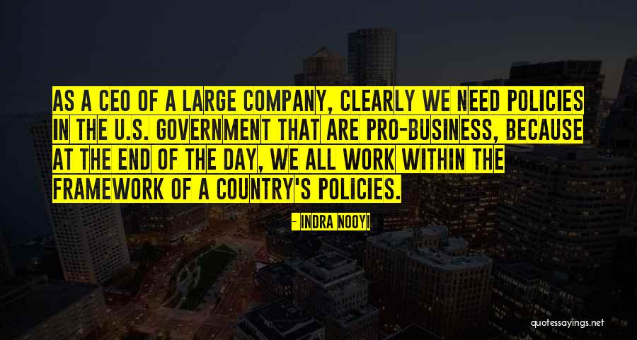 Company Framework Quotes By Indra Nooyi Company Framework Quotes By Indra Nooyi