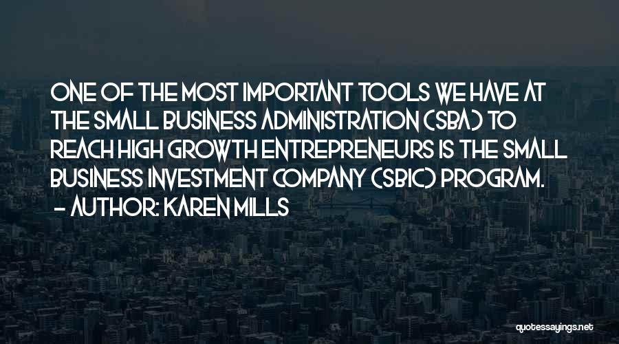 Company Growth Quotes By Karen Mills