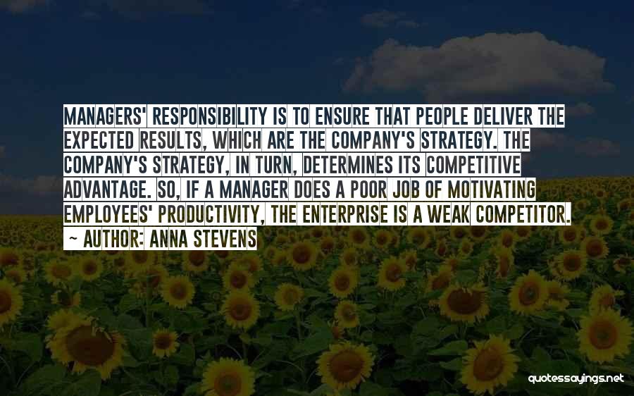 Company Success Quotes By Anna Stevens