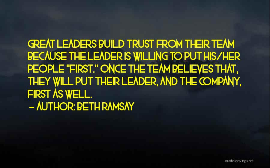 Company Team Quotes By Beth Ramsay