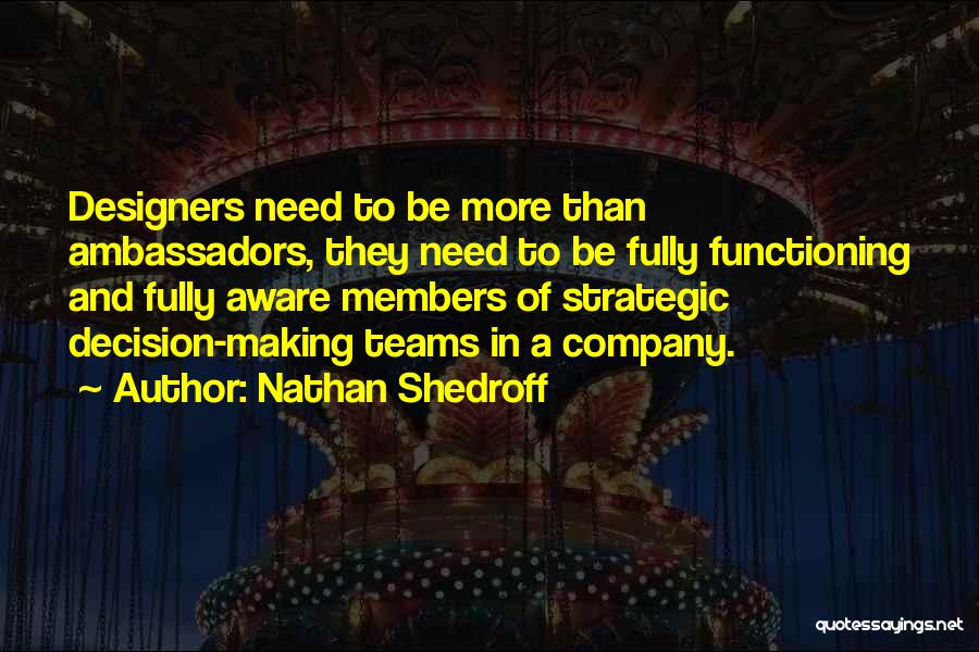 Company Team Quotes By Nathan Shedroff