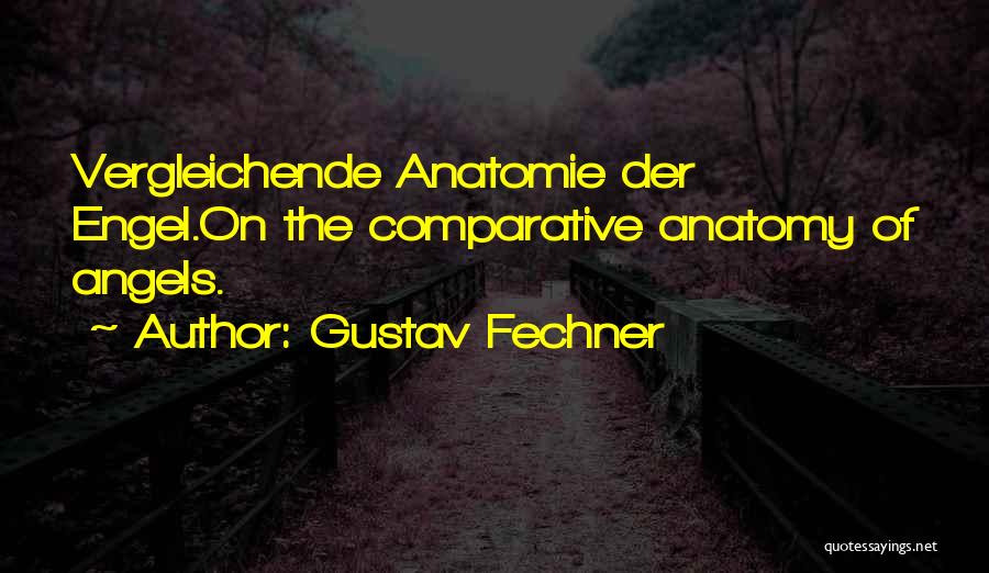 Comparative Quotes By Gustav Fechner